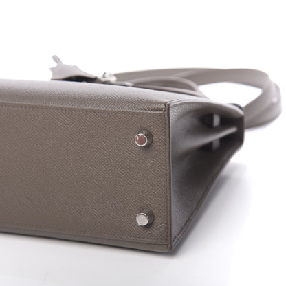 Hermes Epsom Kelly Sellier 25 Etain 11 of 12