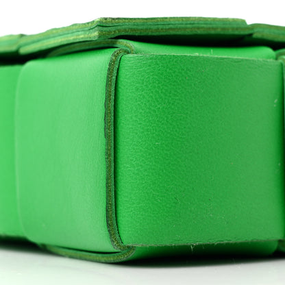 Bottega Veneta Lambskin Maxi Intrecciato Cassette Crossbody Bag Parakeet 9 of 10