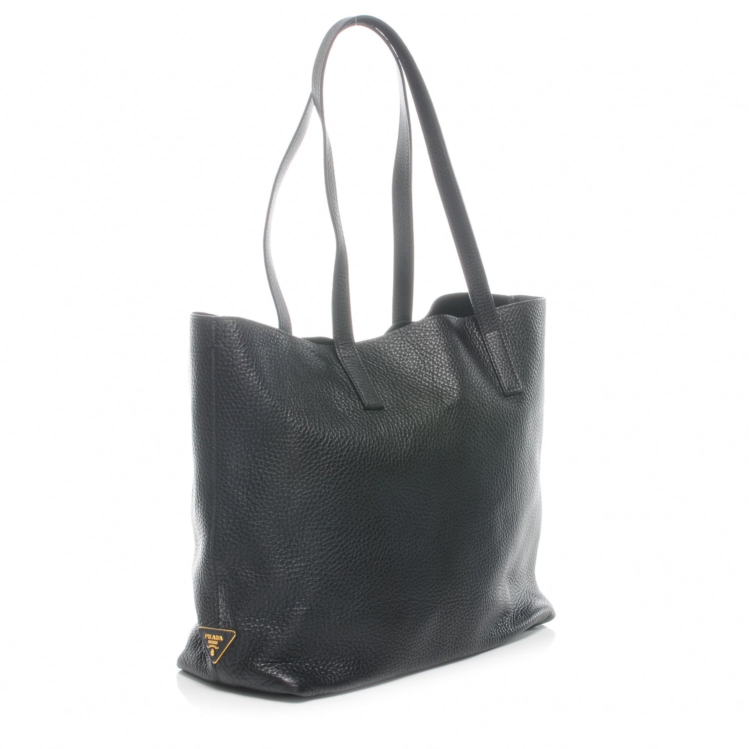 Prada Vitello Daino Shoulder Bag Black 12 of 18