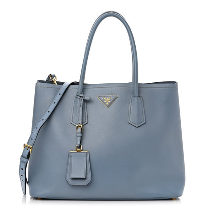 Prada Saffiano Cuir Medium Double Bag Aviazione 1 of 10