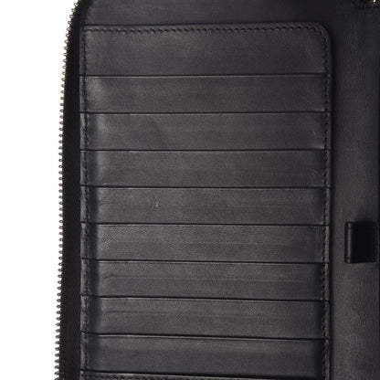 Burberry London Grainy Calfskin Renfrew Long Zip Around Wallet Black 8 of 9