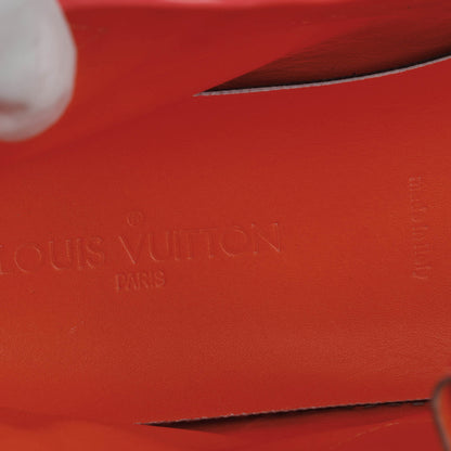 Louis Vuitton Nylon Calfskin High Top Sneakers Orange 8.5 12 of 14