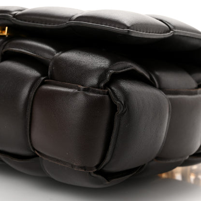 Bottega Veneta Lambskin Maxi Intreccio Padded Chain Cassette Crossbody Bag Black 9 of 9