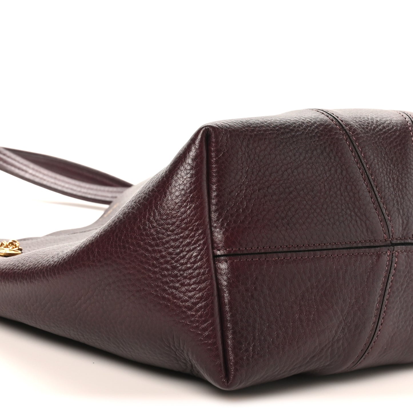 Grained Calfskin Medium Spin Tote Perfect Plum