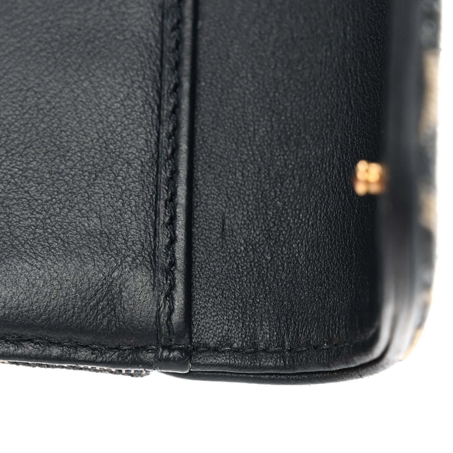Christian Dior Oblique Saddle Lotus Wallet Blue 9 of 11
