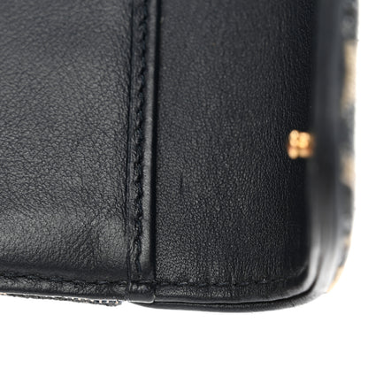 Christian Dior Oblique Saddle Lotus Wallet Blue 9 of 11