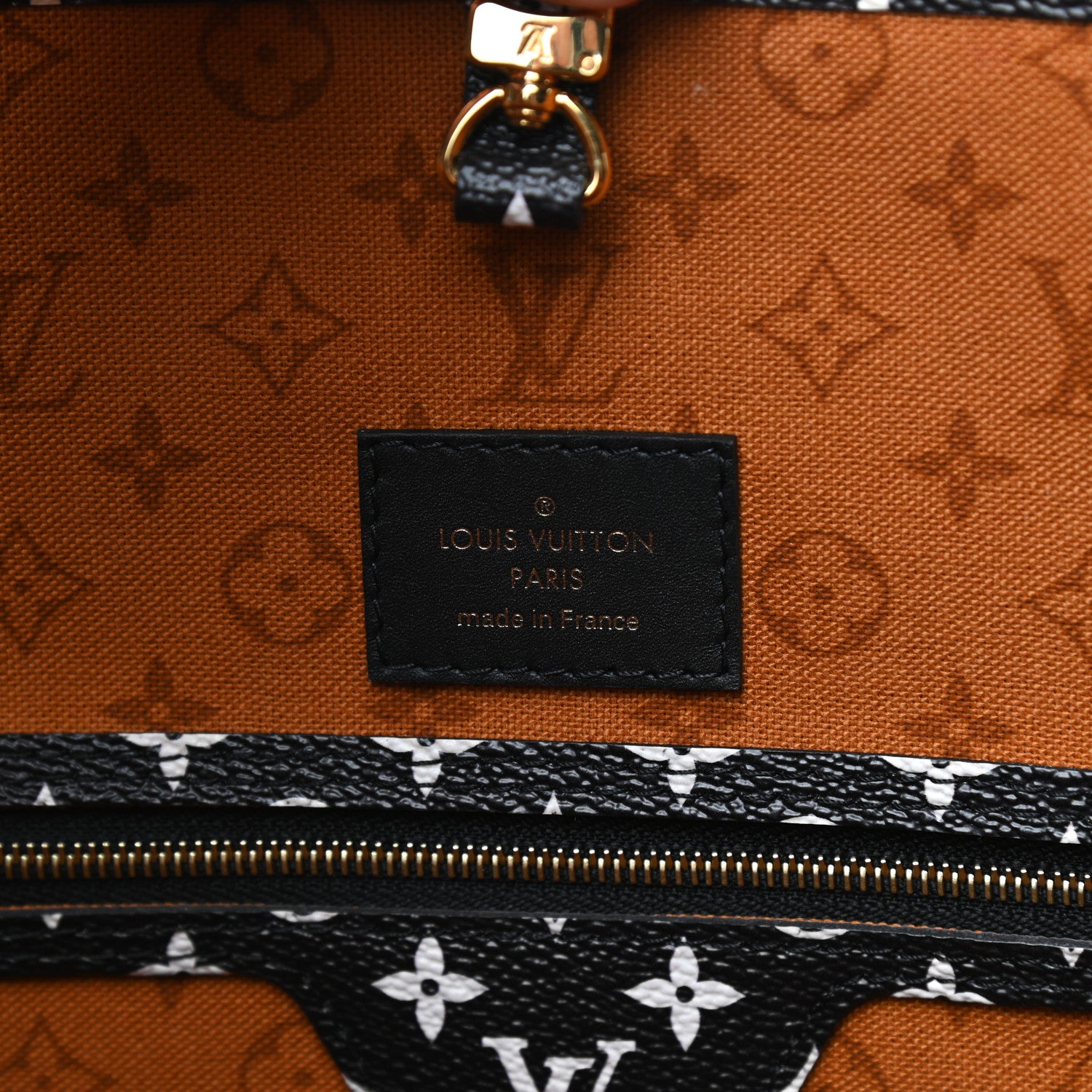 Louis Vuitton Monogram Giant Crafty Neverfull MM Creme Caramel 5 of 9