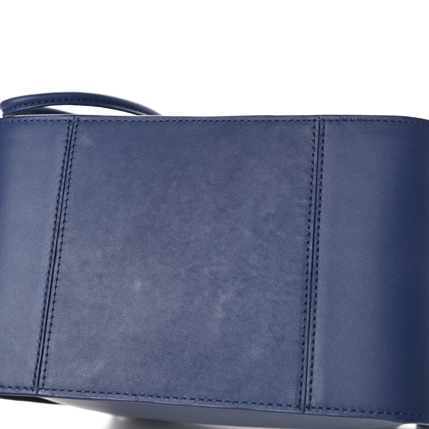 Smooth Calfskin Small Soleil Bucket Bag Midnight Blue