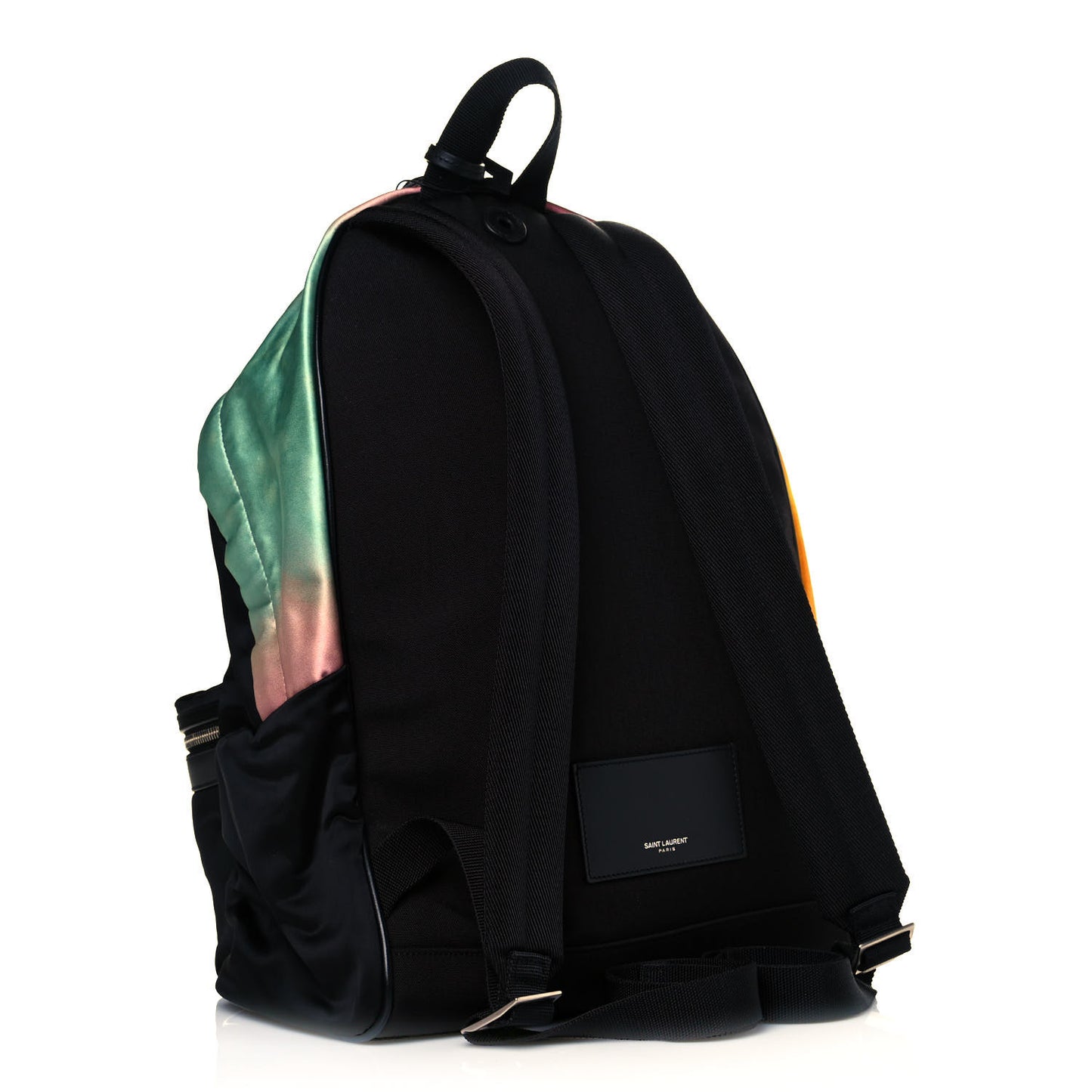 Canvas Satin Degrade City Backpack Black Multicolor
