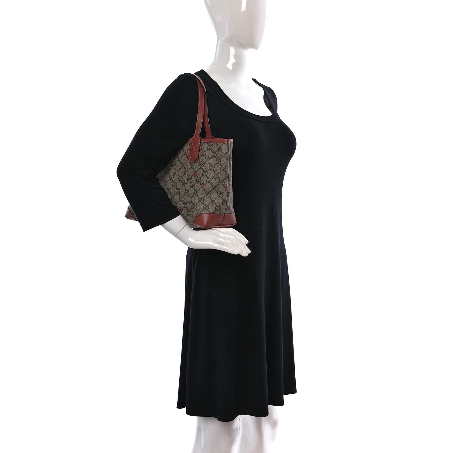 Gucci GG Supreme Stars Small Tote Pink 2 of 11