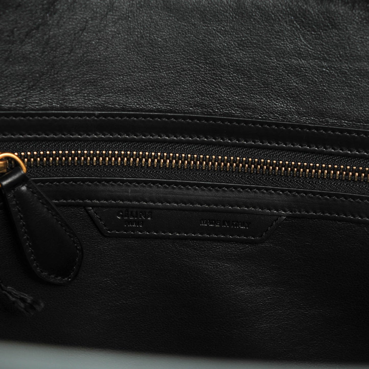 Smooth Calfskin Tweed Mini Luggage Black