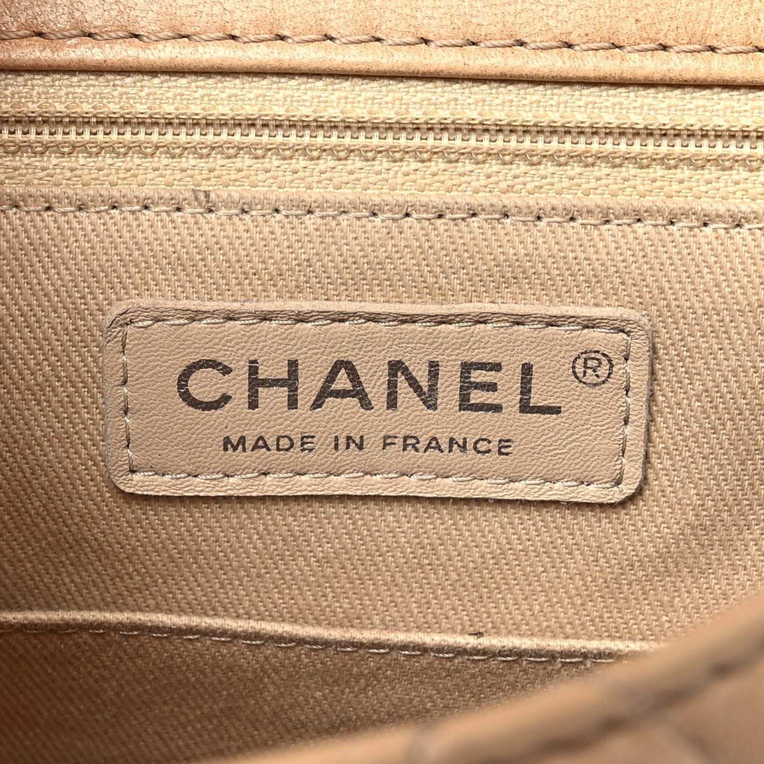 Chanel Lambskin Quilted Flap Crossbody Bag Beige 6 of 13