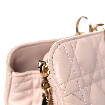 Christian Dior Lambskin Cannage Large Dior Soft Shopping Tote Beige Light Pink 17 of 25
