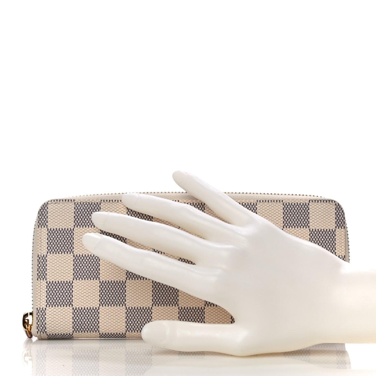 Damier Azur Clemence Wallet Rose Ballerine