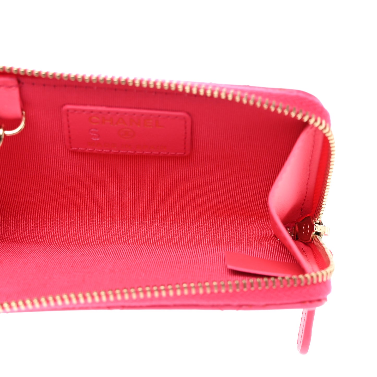 Patent Quilted Key Holder Case Pink