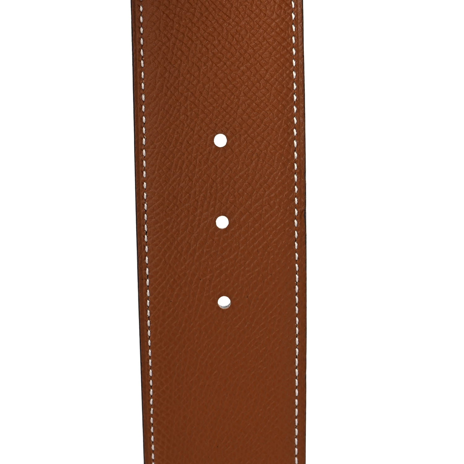 Hermes Tadelakt Epsom 42mm Constance 2 H Belt 105 Black Gold 4 of 5