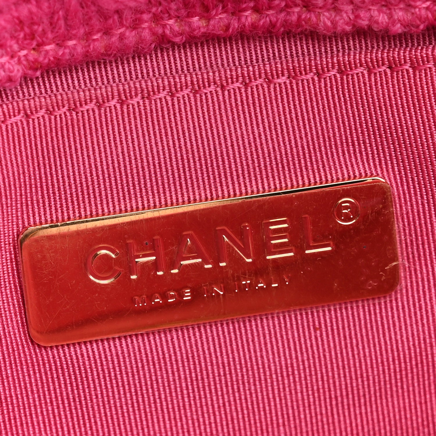 Chanel Tweed Quilted Chanel 19 Waist Bag Pink 5 of 9