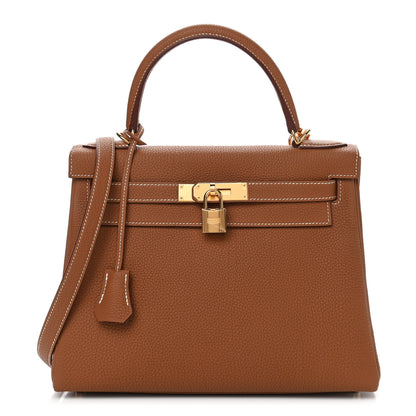 Hermes Togo Kelly Retourne 28 Gold 1 of 9