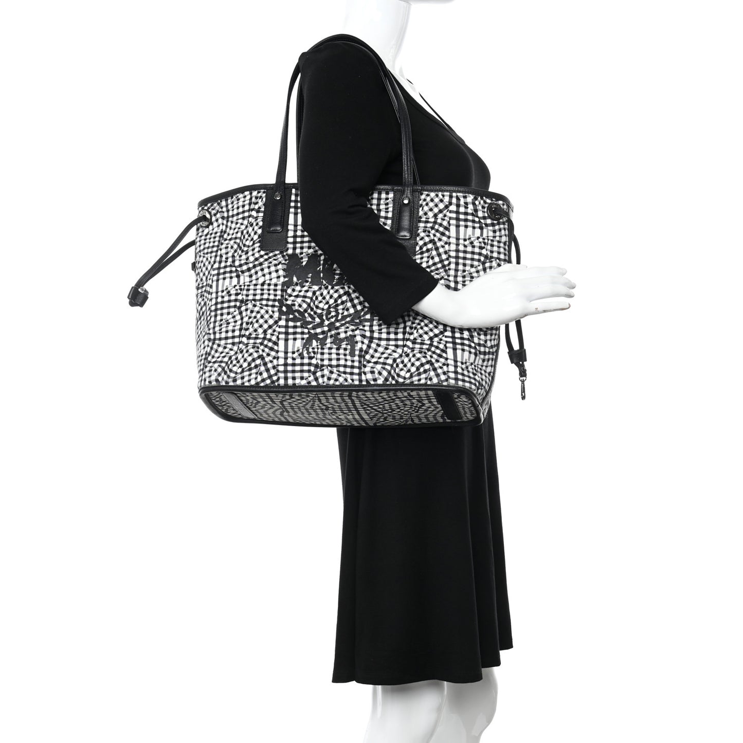 Visetos Medium Liz Reversible Shopper Tote Black