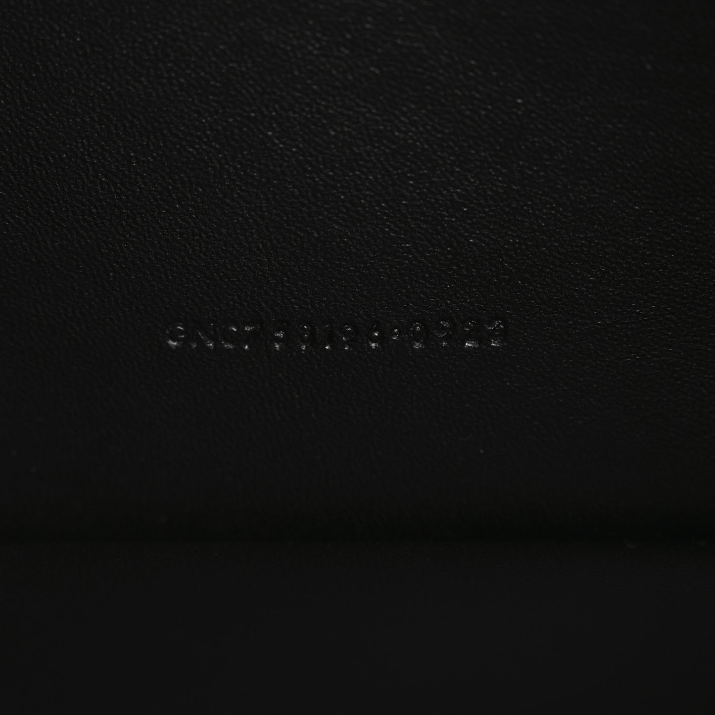 Calfskin Quilted Zipped Pouch Black