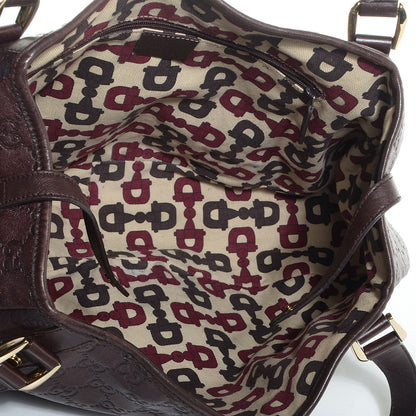 Gucci Guccissima Medium Abbey Shoulder Bag Chocolate 5 of 9