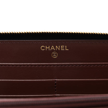 Chanel Caviar Quilted Large Gusset Zip Around Wallet Black 6 of 8