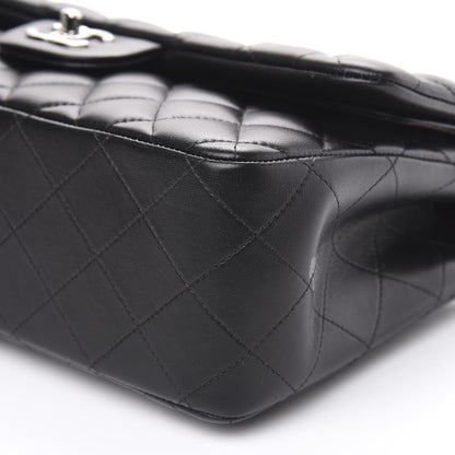 Chanel Lambskin Quilted Jumbo Double Flap Black 10 of 13