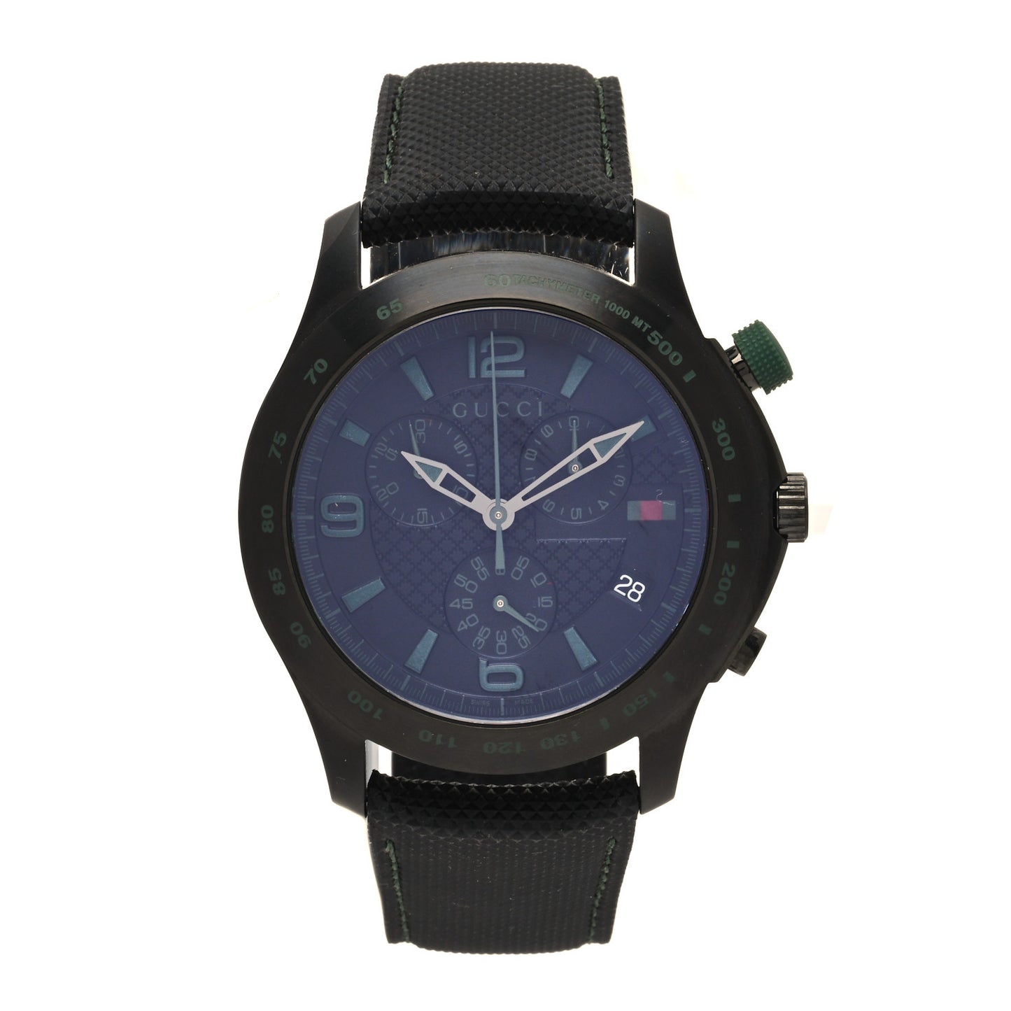 PVD Stainless Steel Nylon 45mm G-Timeless Chronograph Quartz Watch Black