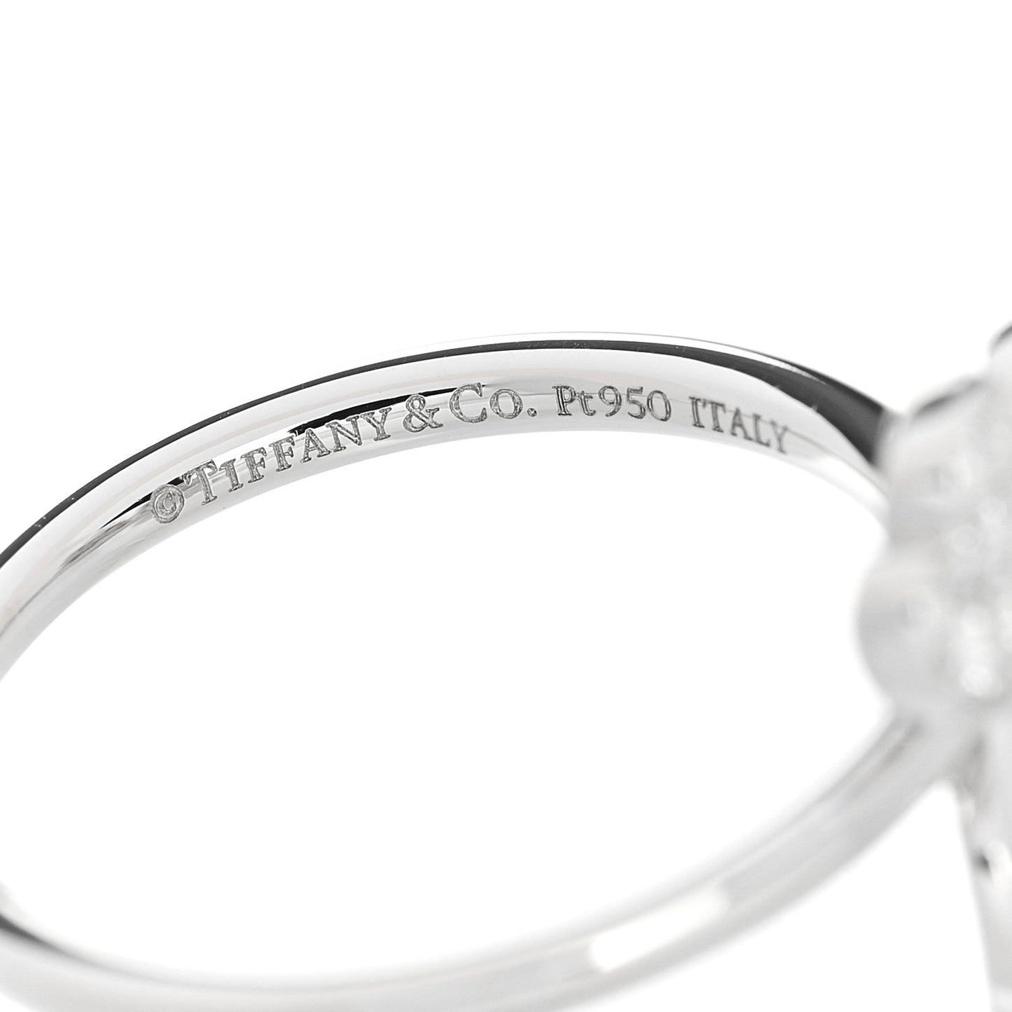 Platinum Diamond Paper Flowers Ring 49 5