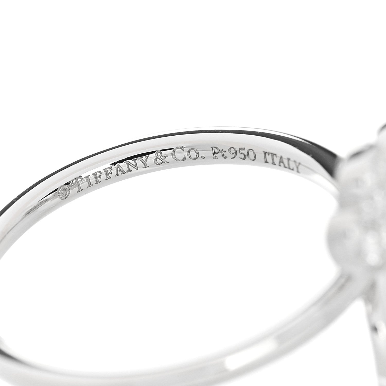 Tiffany Platinum Diamond Paper Flowers Ring 49 5 5 of 6