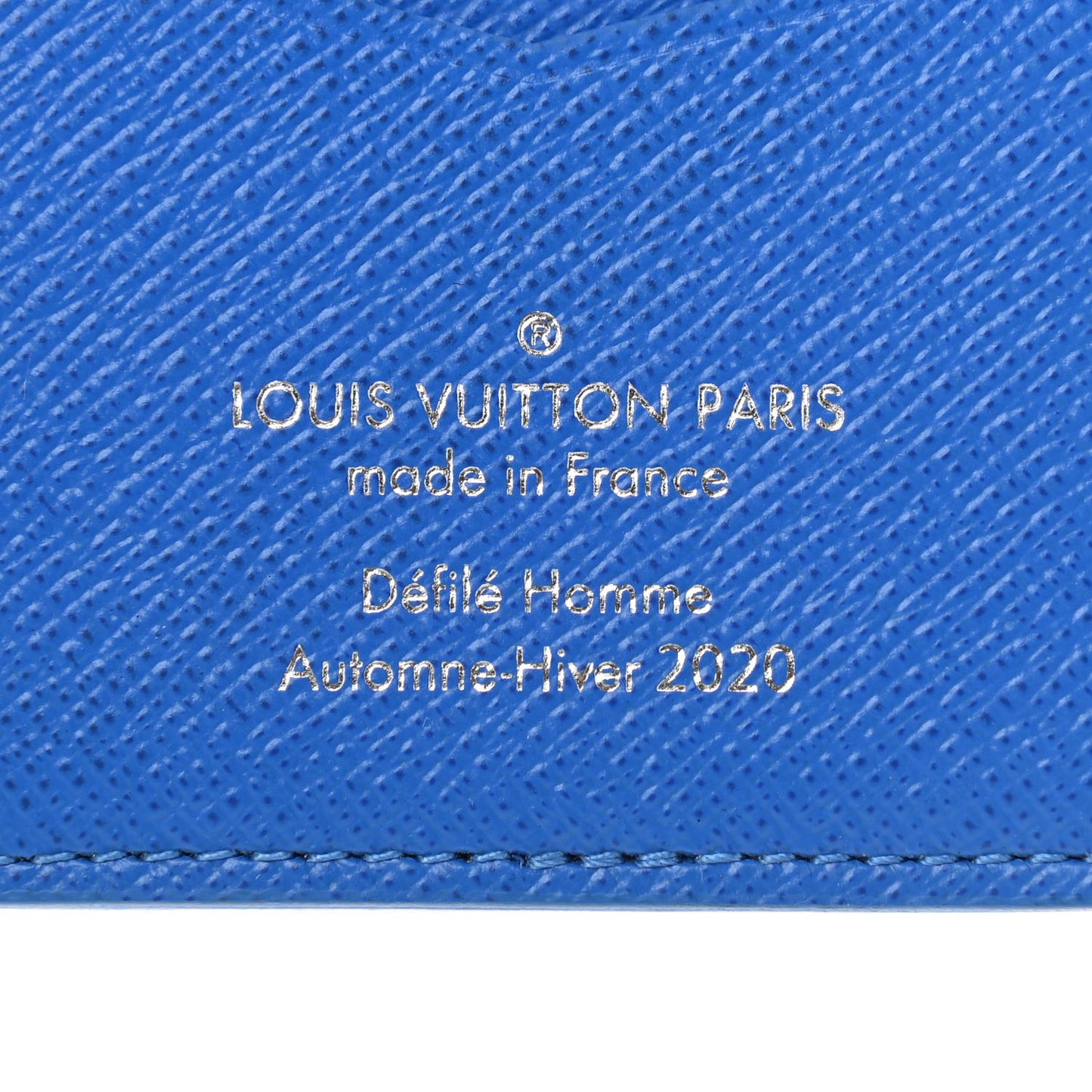 Monogram Clouds Pocket Organizer Blue