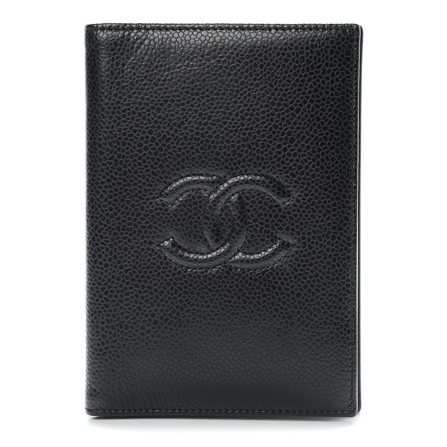 Caviar Timeless Passport Holder Black