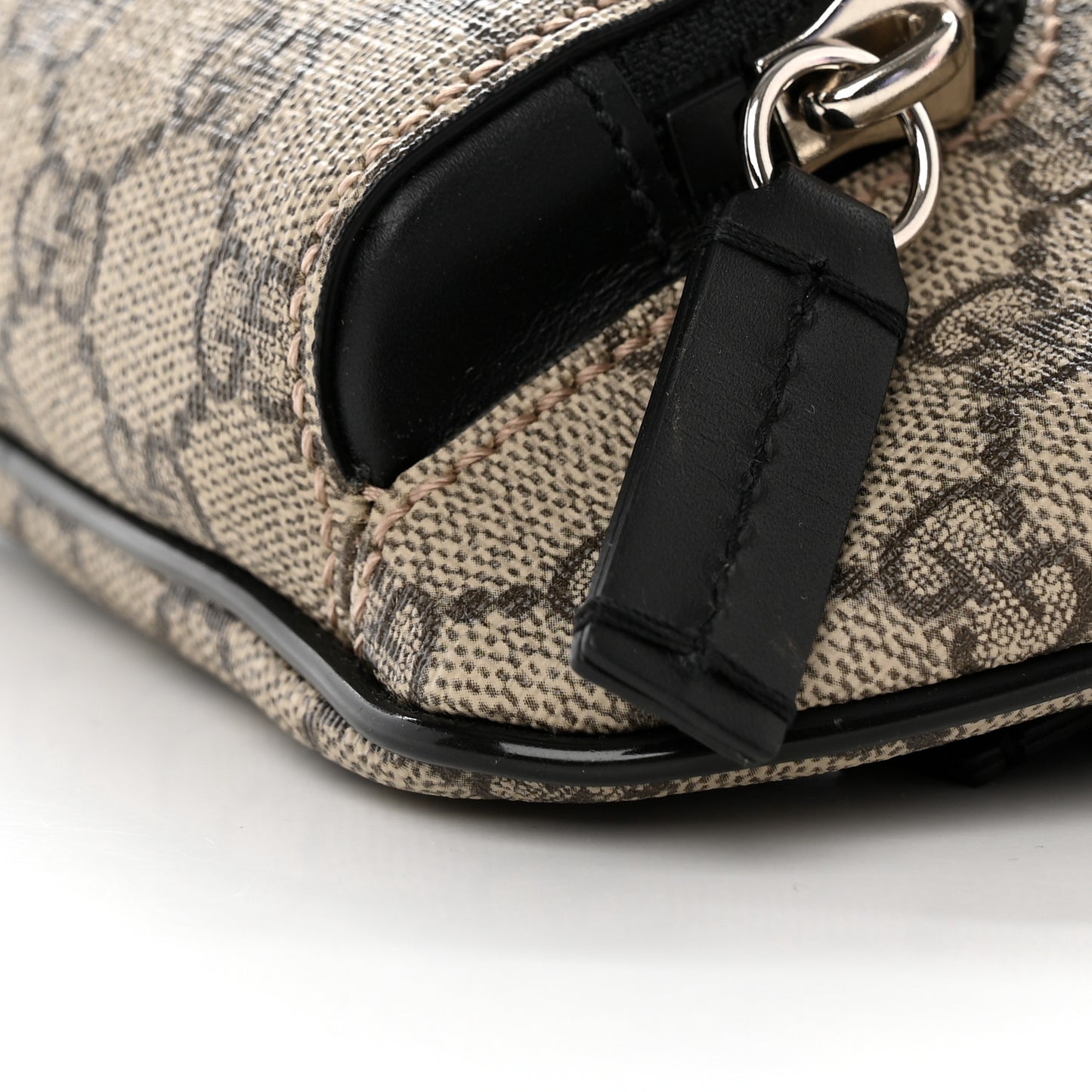 GG Supreme Monogram Belt Bag Black