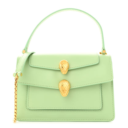 Bulgari x ALEXANDER WANG Calfskin Serpenti Top Handle Belt Bag Light Green 1 of 10