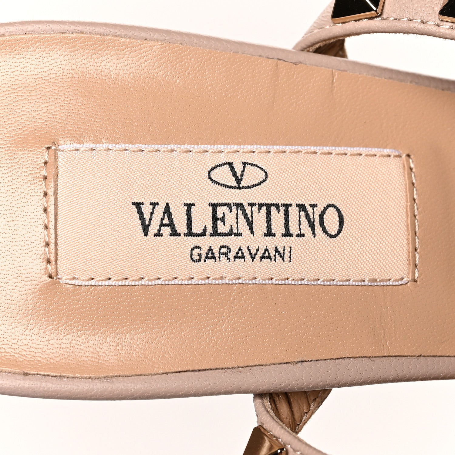 Valentino Garavani Patent Rockstud Ankle Strap 65mm Pumps 37 Poudre 6 of 7