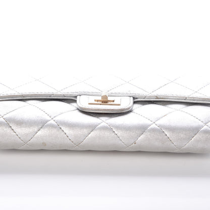 Chanel Metallic Lambskin Quilted Reissue Wallet Silver 12 of 22
