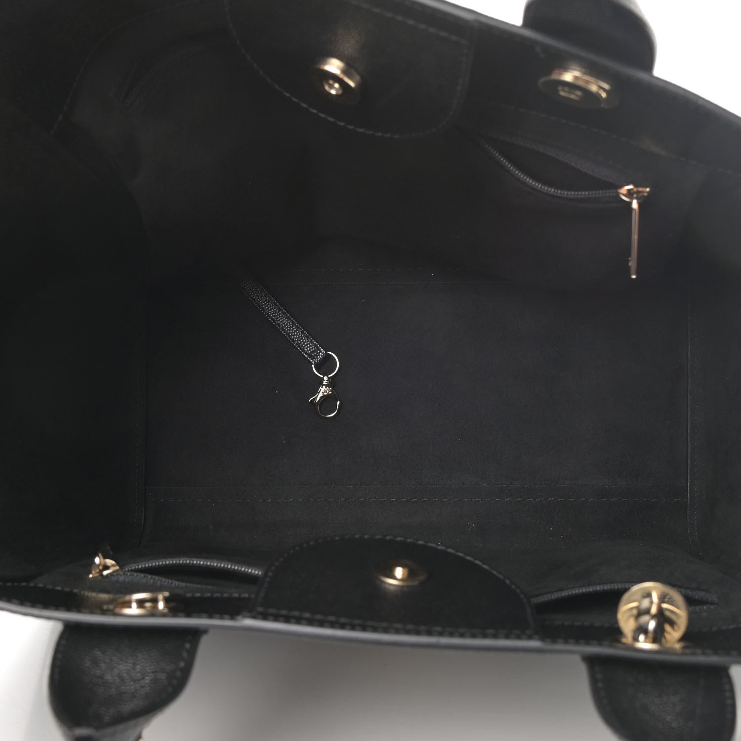 Chanel Caviar Small Studded Deauville Tote Black 4 of 4