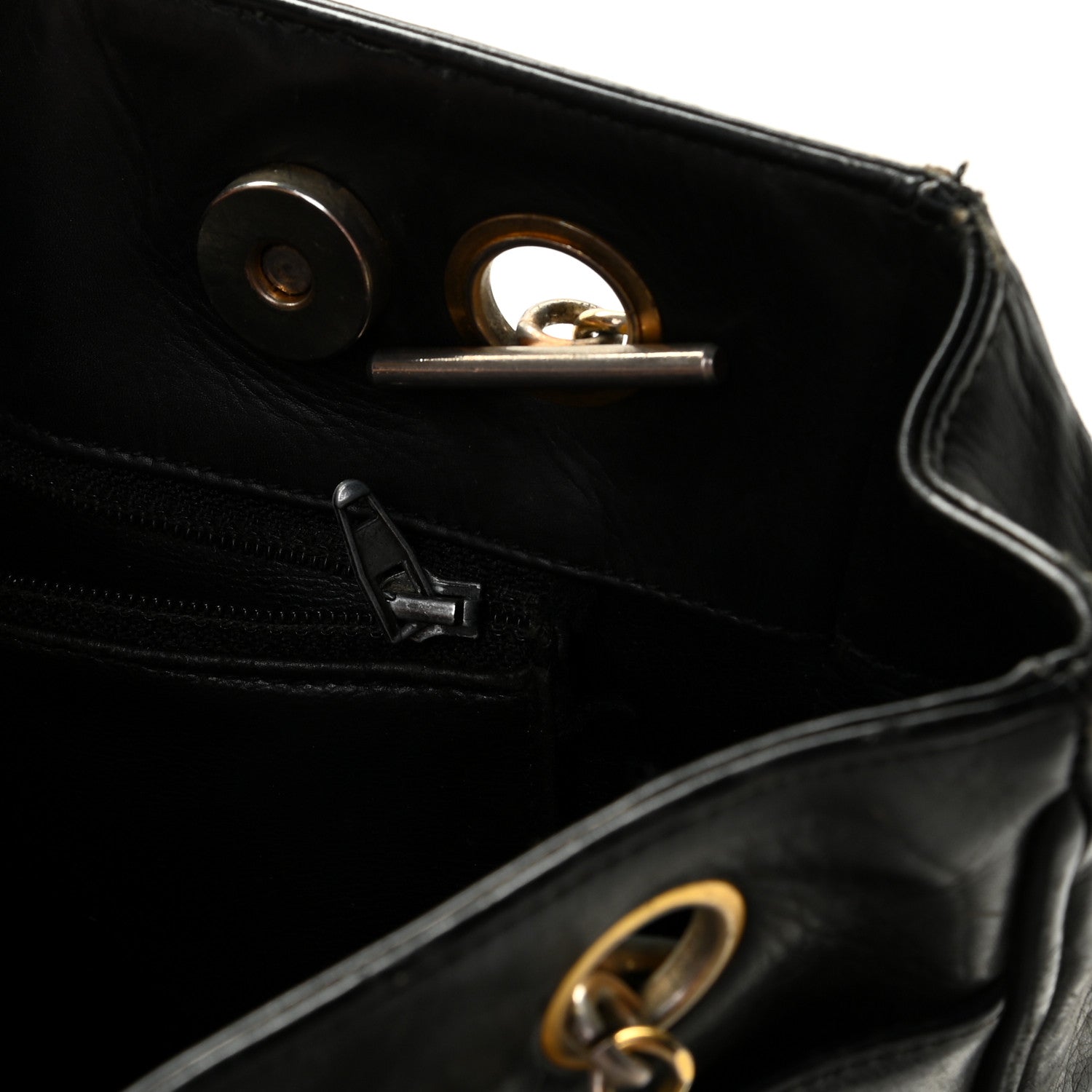 Chanel Lambskin Quilted Shoulder Bag Black 15 of 16