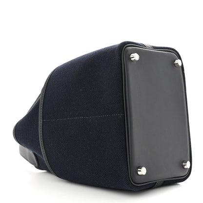 Hermes Toile Goeland Swift Cargo Picotin Lock 18 Bleu Marine 4 of 11