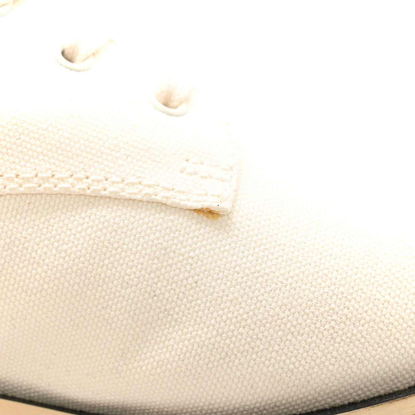 Fabric CC Lace Up Boots 41 White