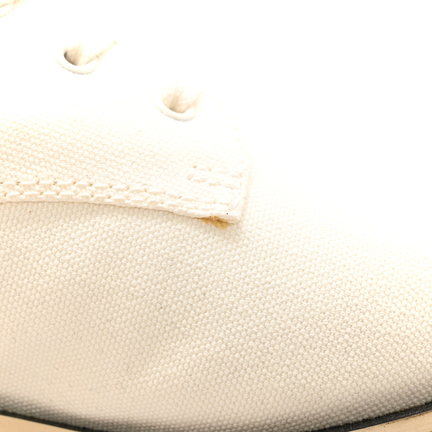 Chanel Fabric CC Lace Up Boots 41 White 10 of 15