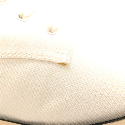 Chanel Fabric CC Lace Up Boots 41 White 10 of 15
