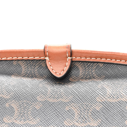 Celine Triomphe Canvas Medium Folco Bag Tan 10 of 10