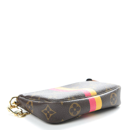 Louis Vuitton Monogram My LV Heritage Mini Pochette Accessories Fuchsia Yellow 4 of 7