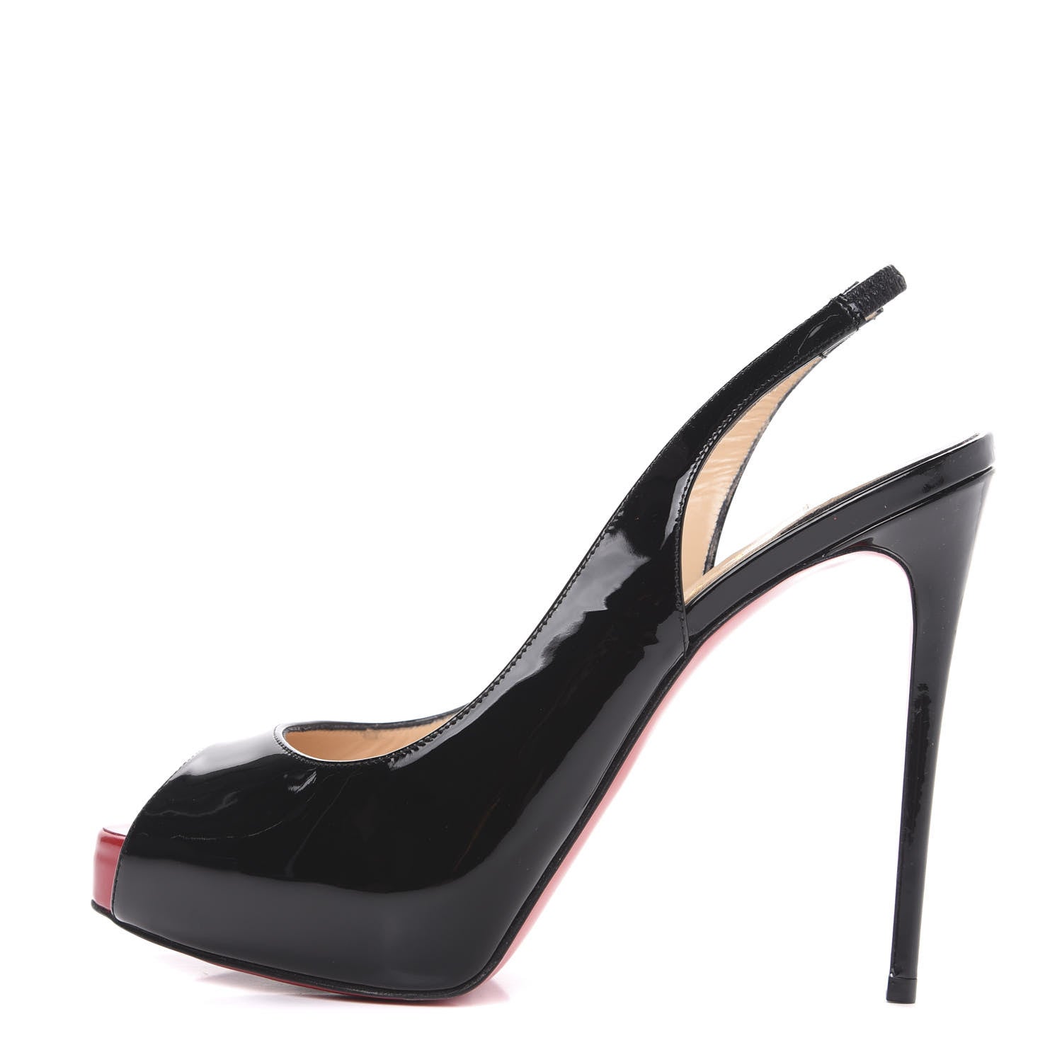 Christian Louboutin Patent Private Number 120 Pumps 35.5 Black 1 of 9