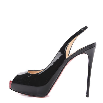 Christian Louboutin Patent Private Number 120 Pumps 35.5 Black 1 of 9