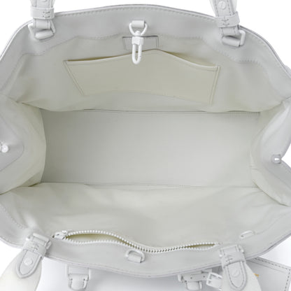 Louis Vuitton Calfskin LV Ornament Sac Plat 24H Optic White 4 of 16