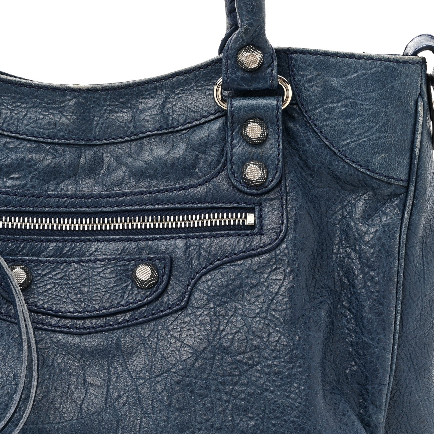 Agneau Giant 12 Silver Hardware Velo Bleu Mineral