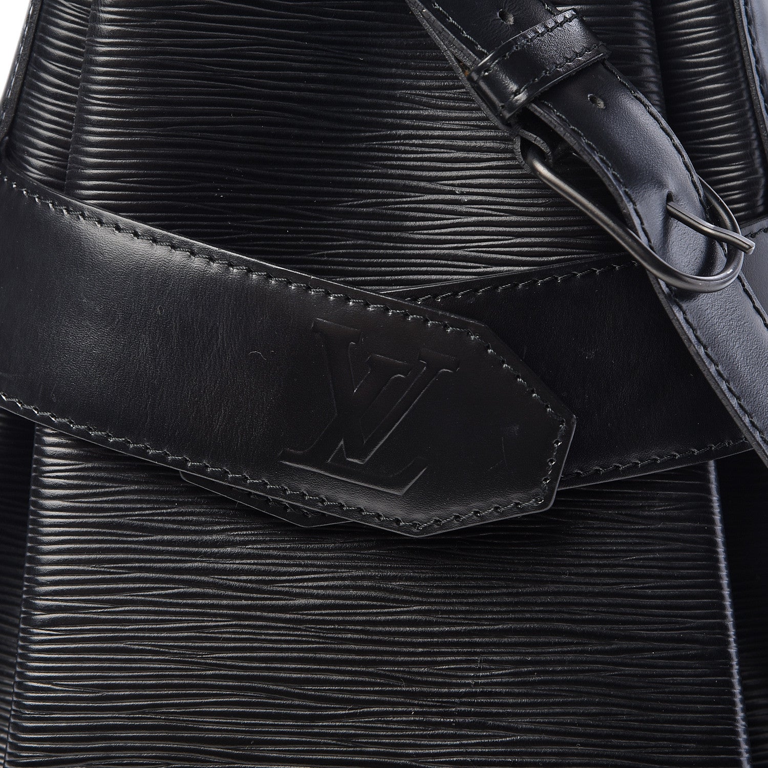Louis Vuitton Epi Sac D'Epaule Black 7 of 13