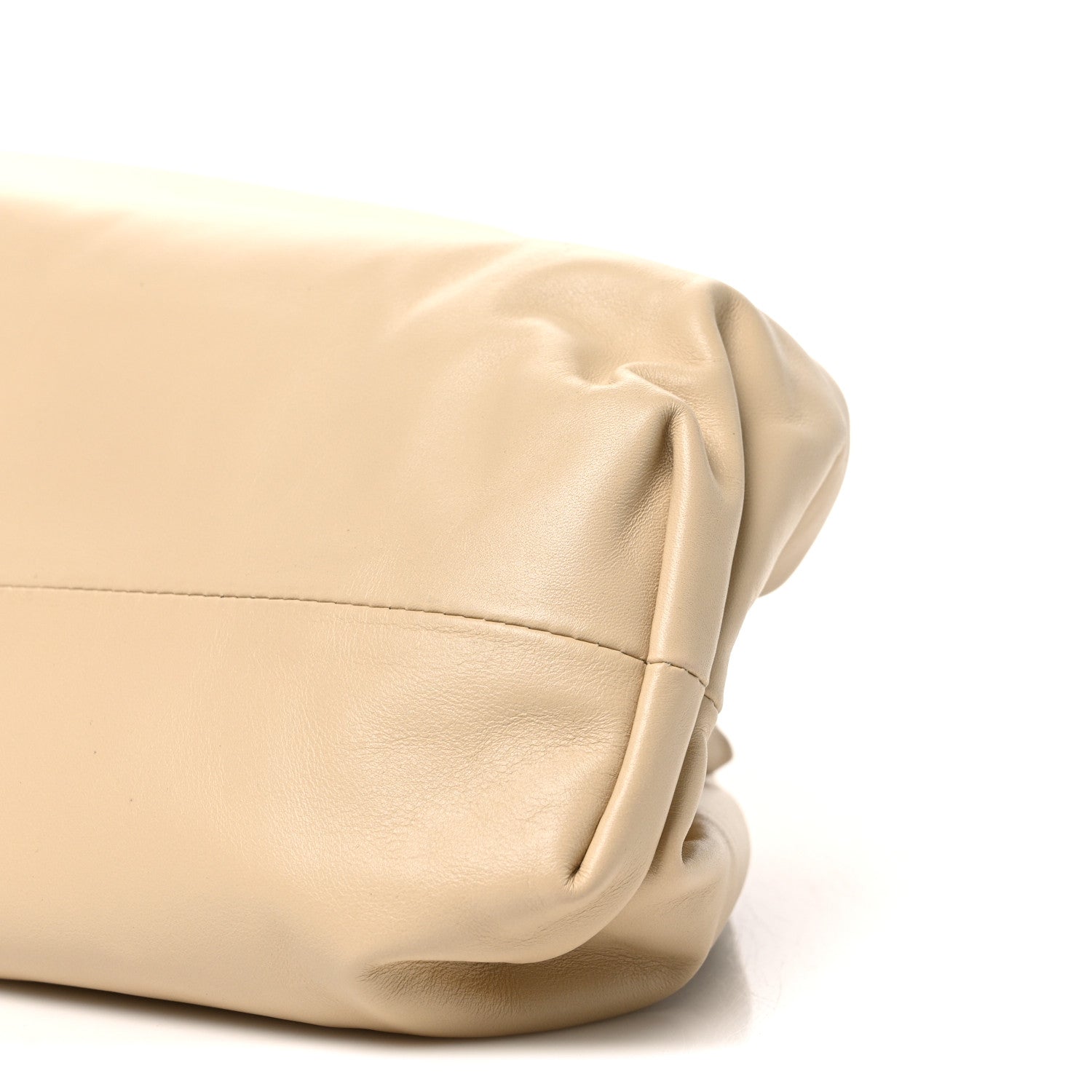 Bottega Veneta Smooth Butter Calf The Pouch Oversized Clutch Tapioca 11 of 11